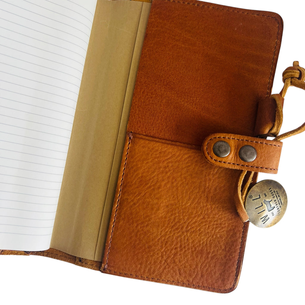 Will Leather Goods- Leather Journal Cover Cognac