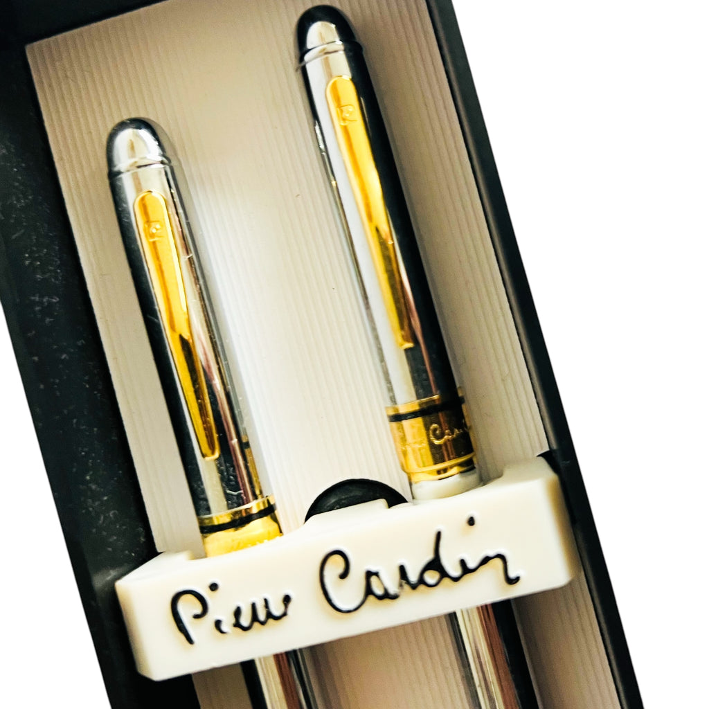Pierre Cardin Gold Silver Pen and Mechanical Pencil Set