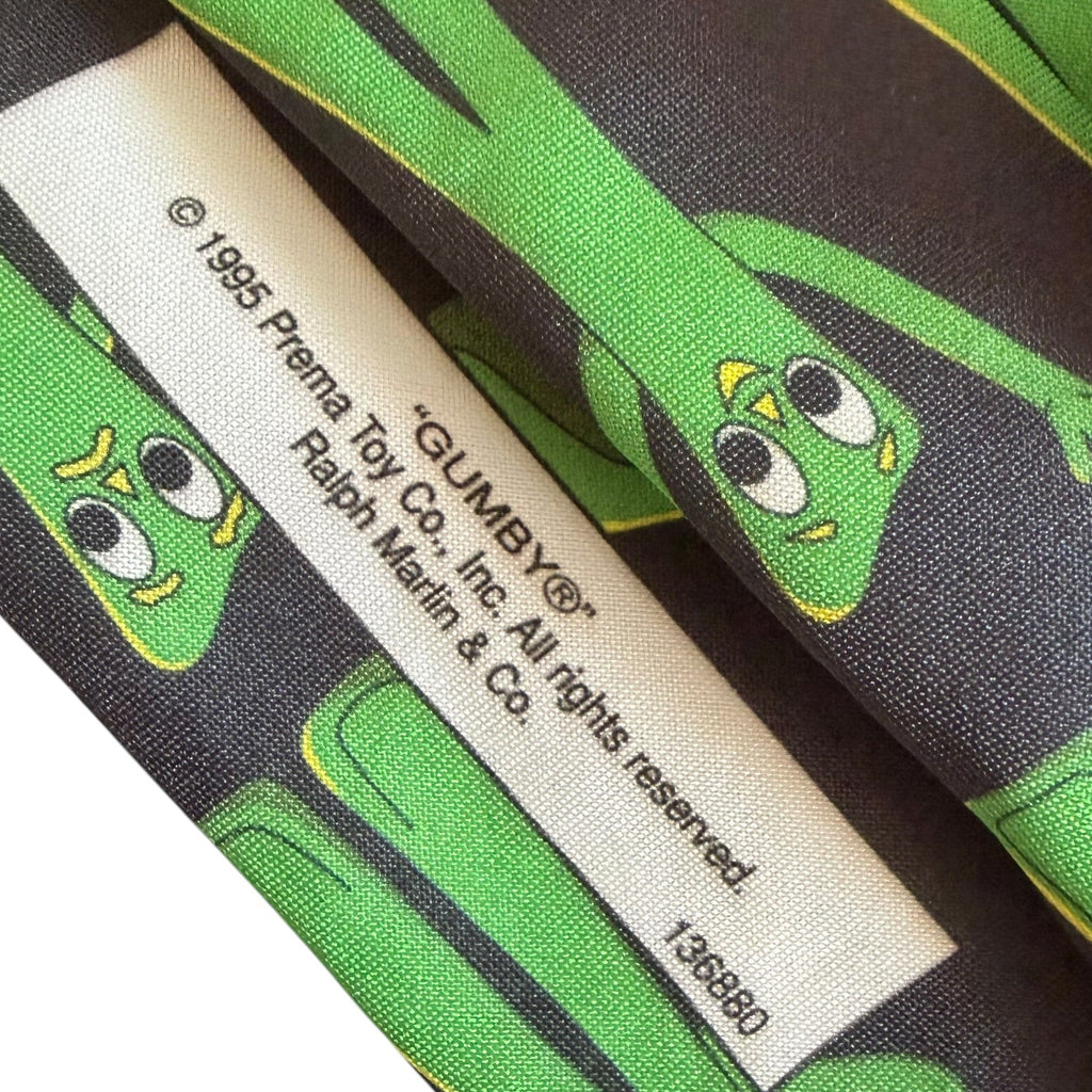 Vintage 1995 Gumby Ralph Marlin Neck Tie