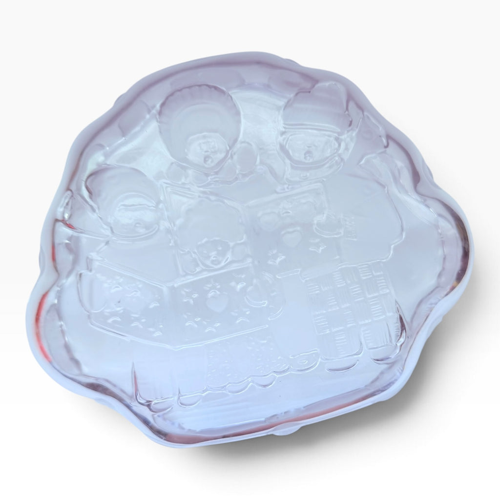 Mikasa Carolers Sweet Dish Clear Glass Frosted Candy/ Serving Holiday Dish