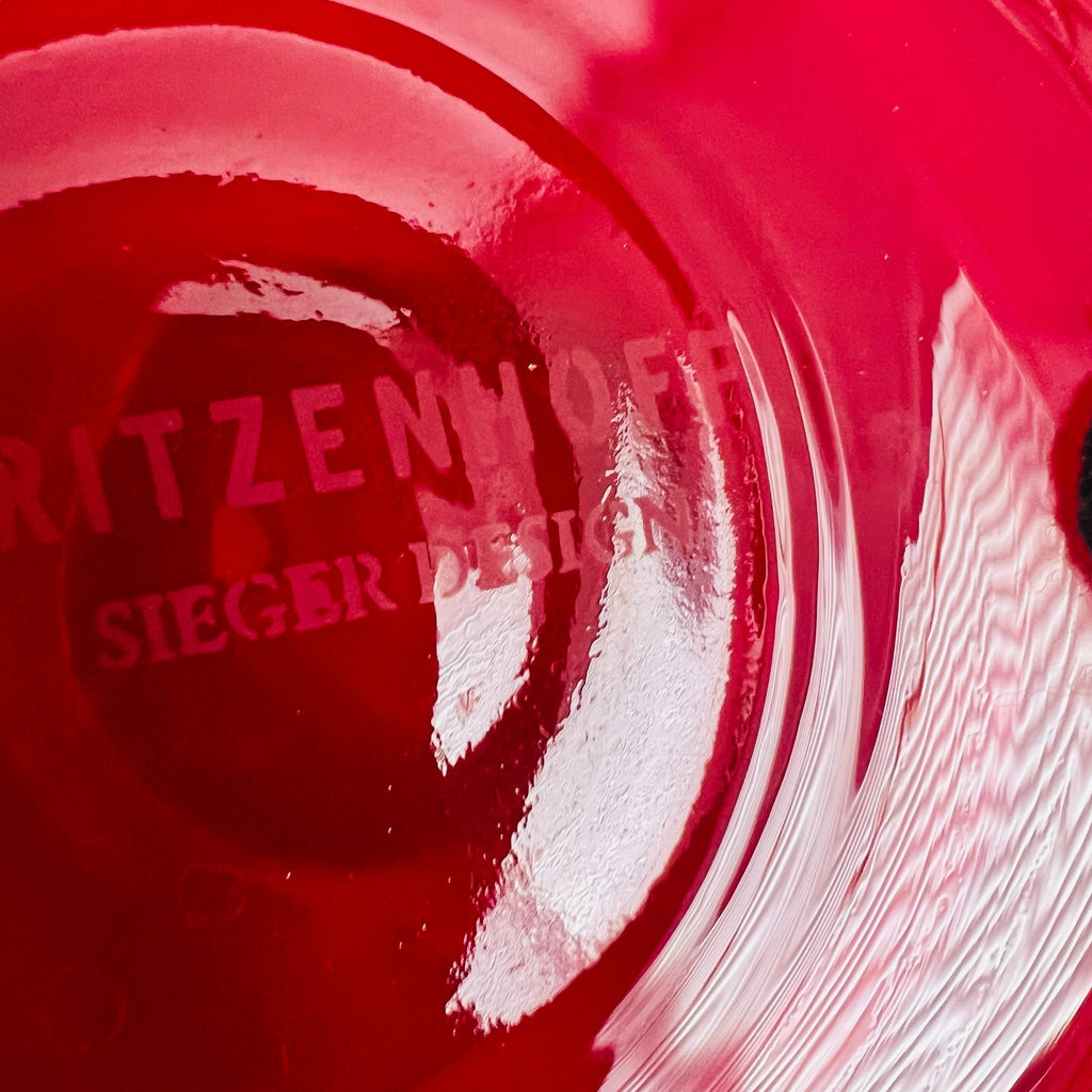 Ritzenhoff SEIGER DESIGN Red Bubble base Vase