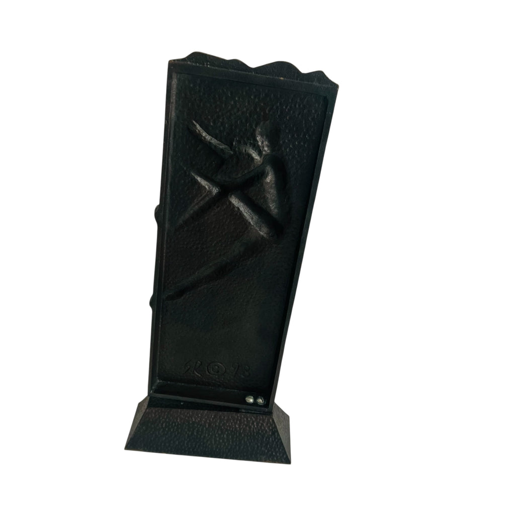 Vintage Steve Rieman Climber Metal Sculpture