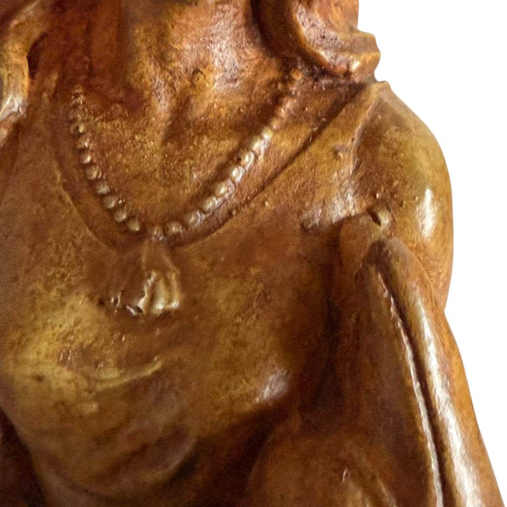 Vintage Chalkware Mermaid Statue