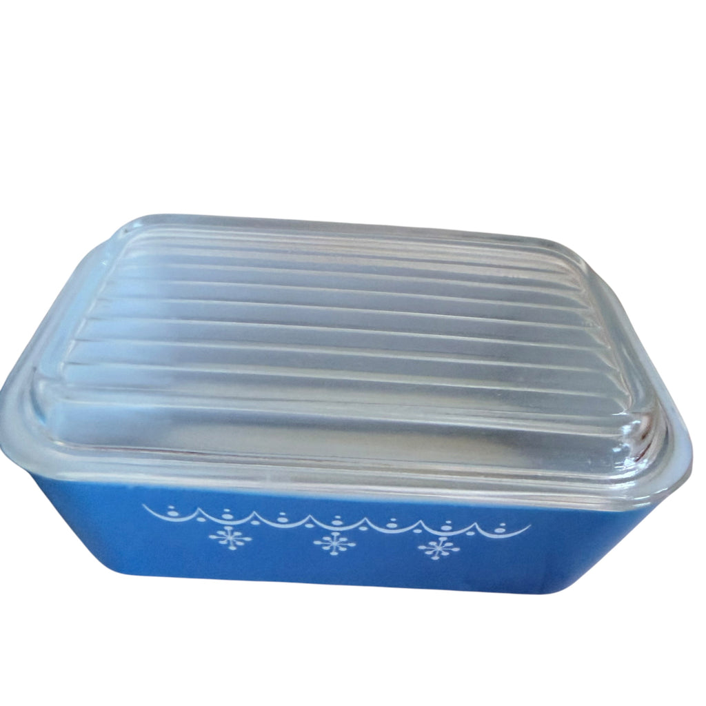 Vintage Pyrex Snowflake Blue Garland 10pc Lidded Casserole Set