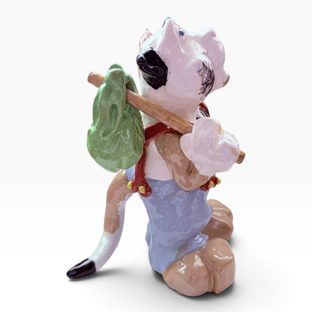 Vintage Hand-Painted Ceramic Signed Ezell Figure