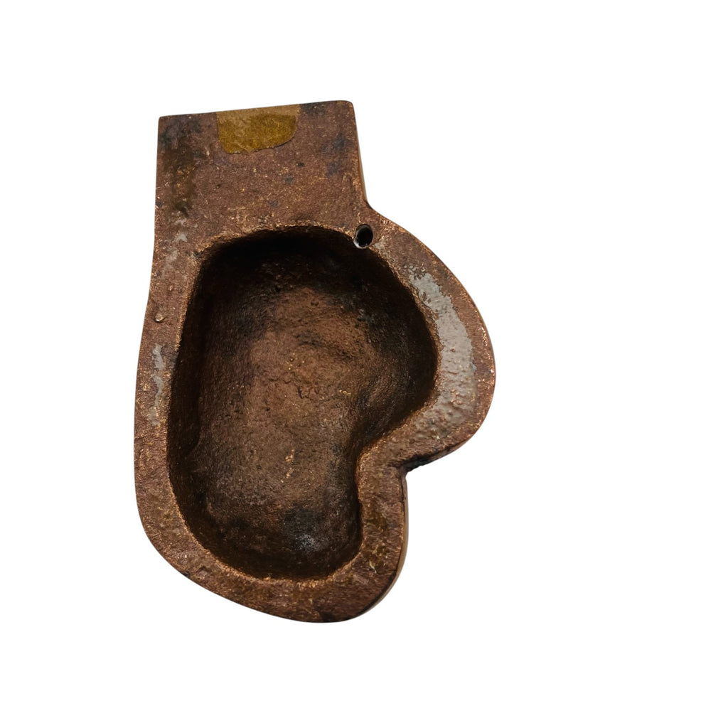Vintage Bronze Boxing Glove Desk Display Paperweight Office Art