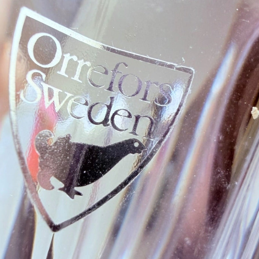 Orrefors Sweden Crystal Fleur Bowl