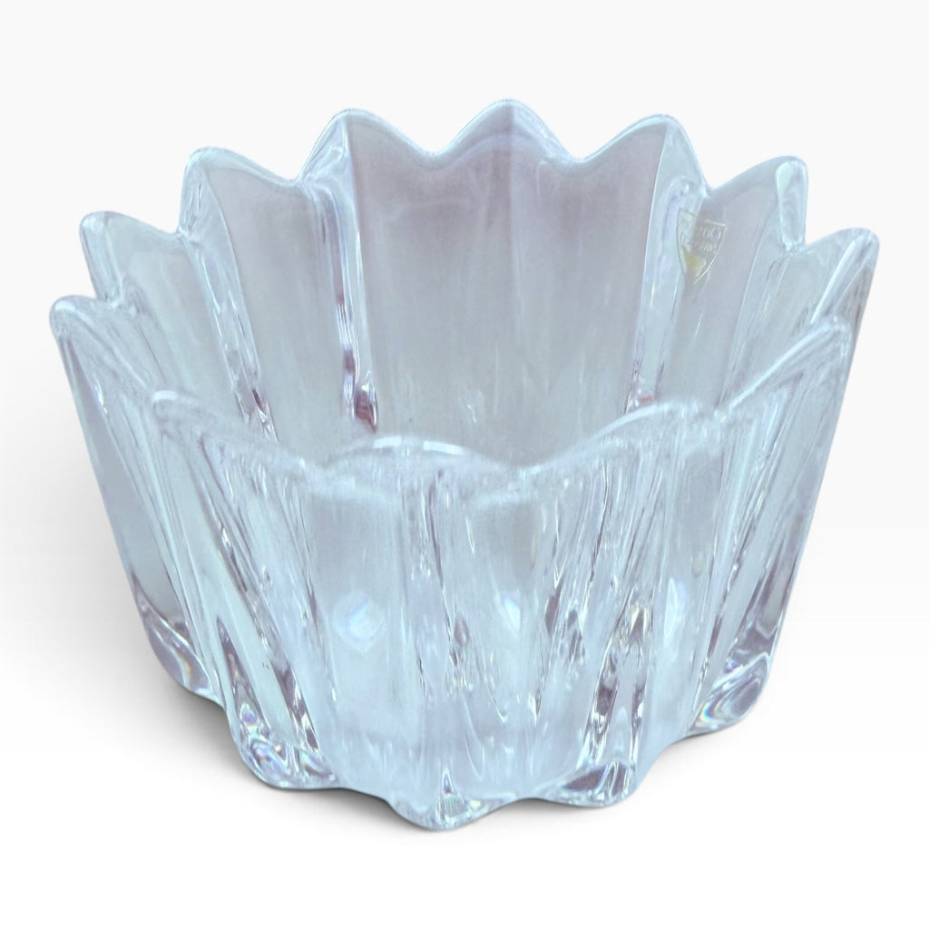 Orrefors Sweden Crystal Fleur Bowl