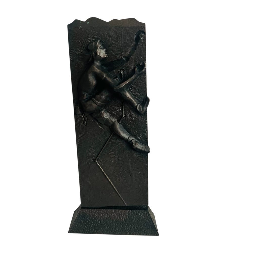 Vintage Steve Rieman Climber Metal Sculpture