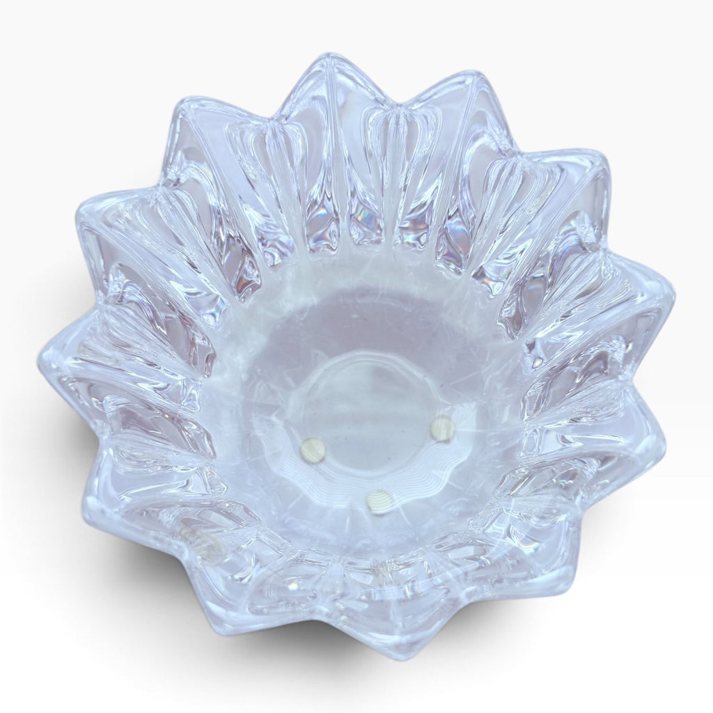 Orrefors Sweden Crystal Fleur Bowl