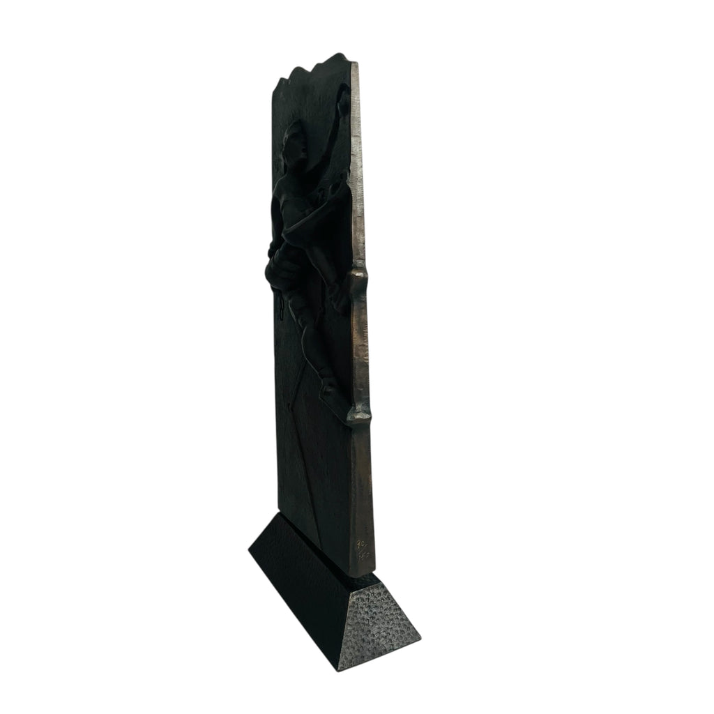 Vintage Steve Rieman Climber Metal Sculpture