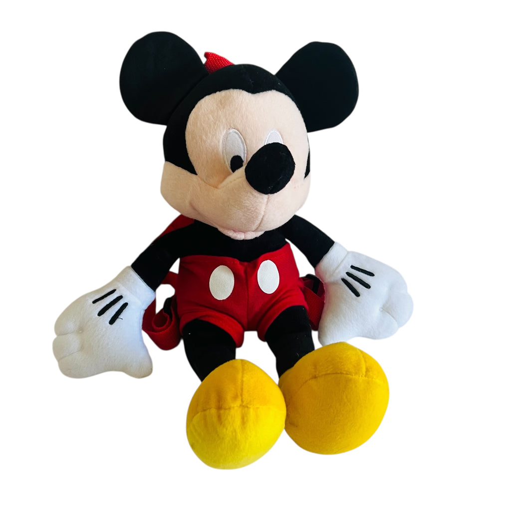 Disney Mickey Mouse Zippered Plush Backpack