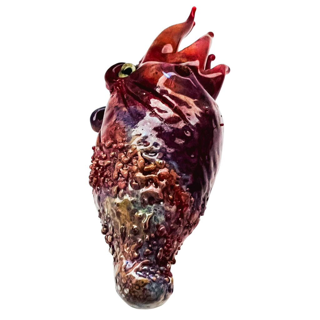 Squid Hand Blown Art Glass Pended Figurine