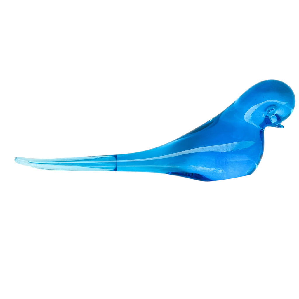 Vintage Swallow Art Glass Bird Long-tail Hand Blown Figurine