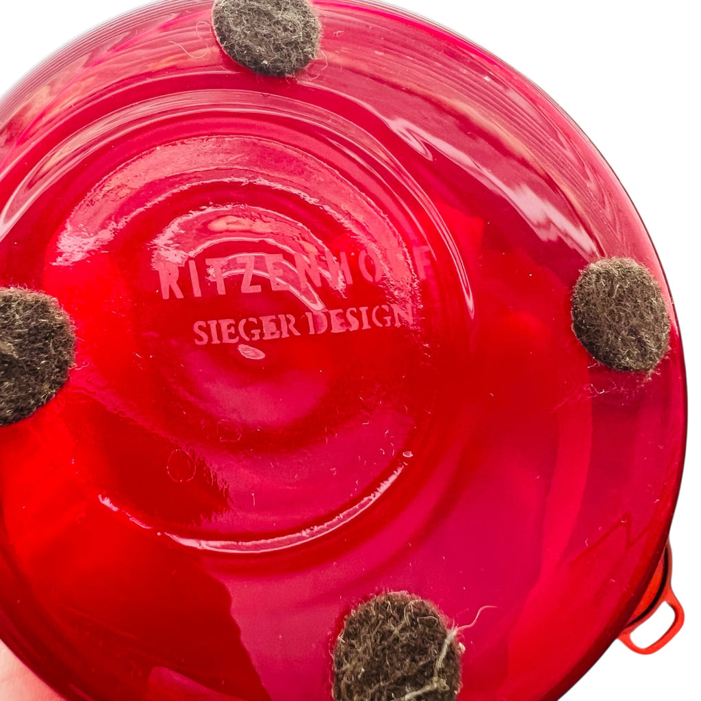 Ritzenhoff SEIGER DESIGN Red Bubble base Vase