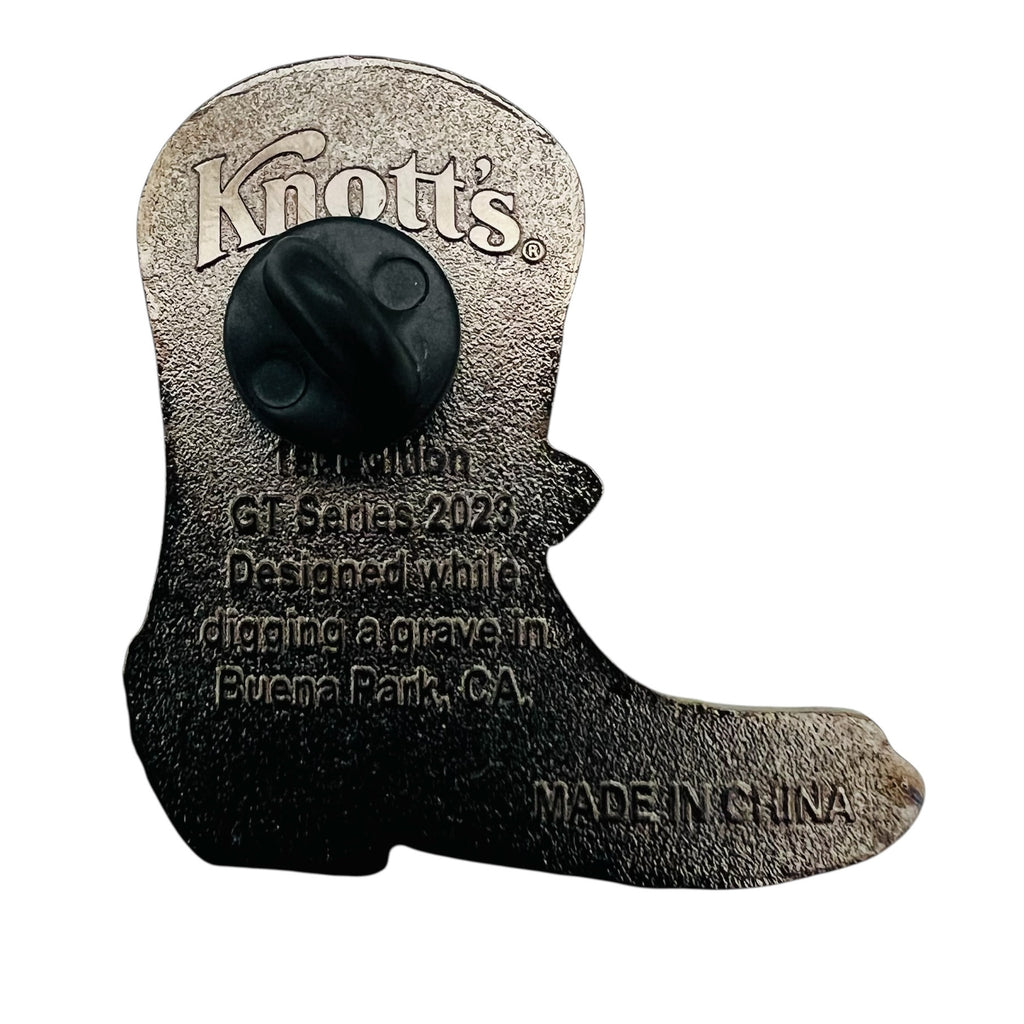 Knotts Berry Farm Mystery Box 2023 1st Edition Limited Ghost Town Boot Pin