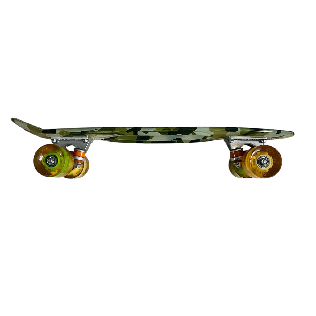 Sunset Skateboard Co. Camo Led Lighted Wheels Skateboard