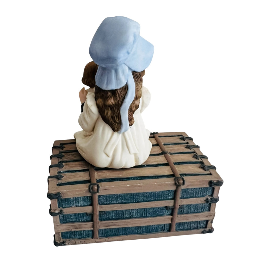 Vintage Jan Hagara "Adrianne" Limited Edition Porcelain Shelf Sitter Figurine with Trunk