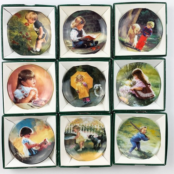 Vintage Donald Zolan Pemberton & Oaks Miniature Plates Lot 9
