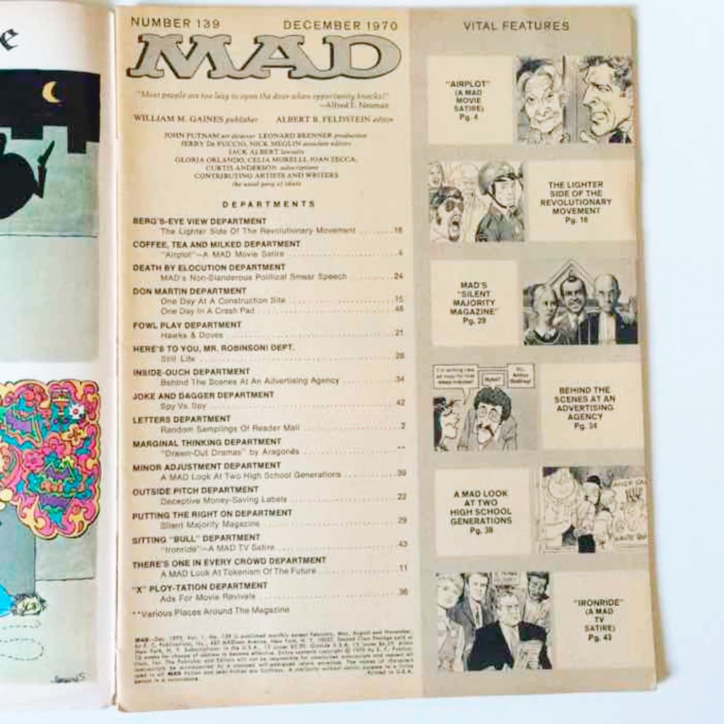 MAD Magazine 1970 Beat State