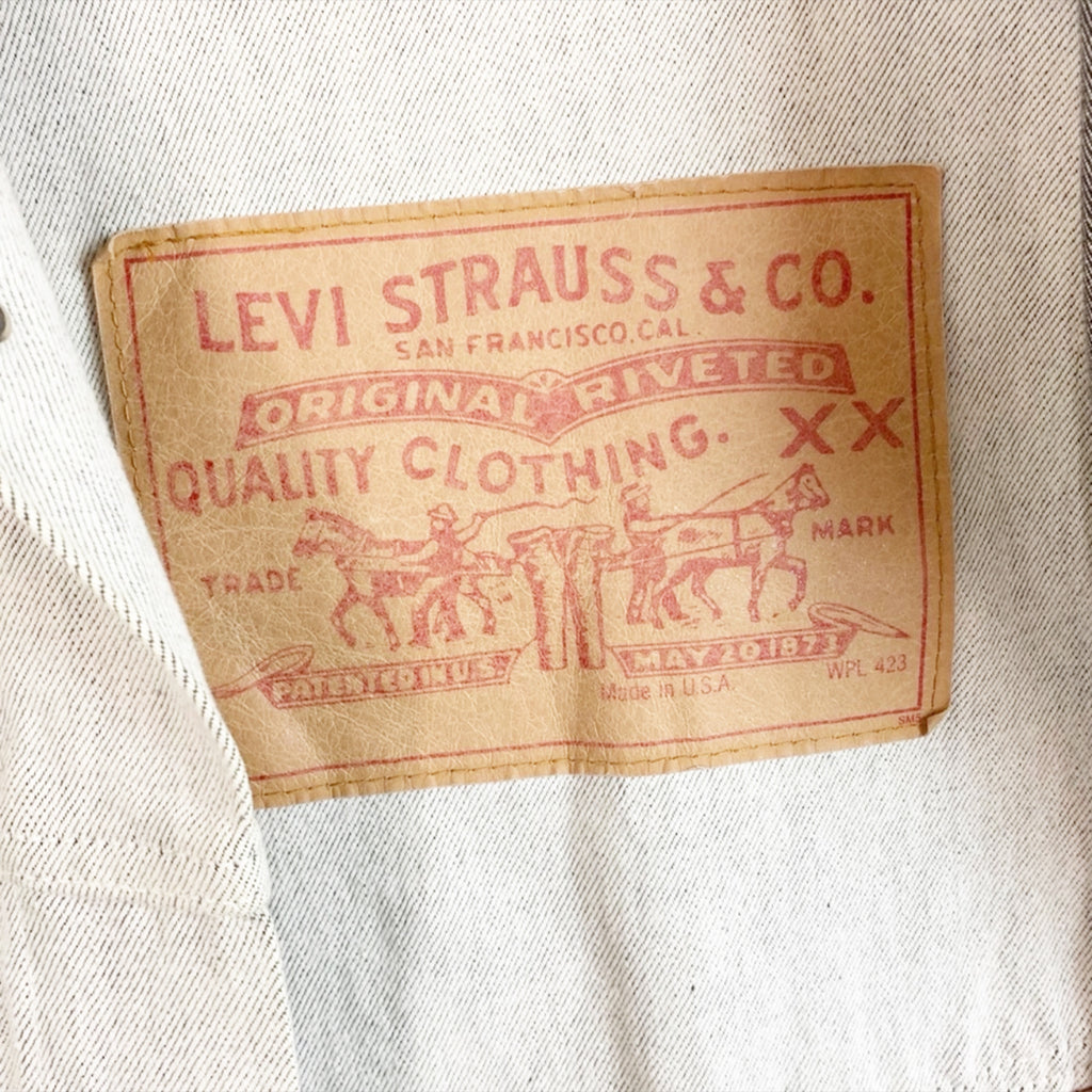 Vintage Levi Strauss Denim Long Jean Trench Jacket