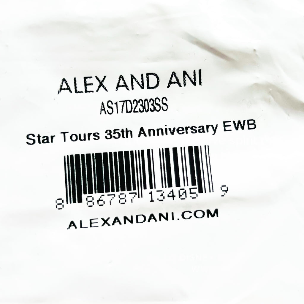 Disney Parks Alex And Ani Bracelet Star Tours 35th Anniversary Silver