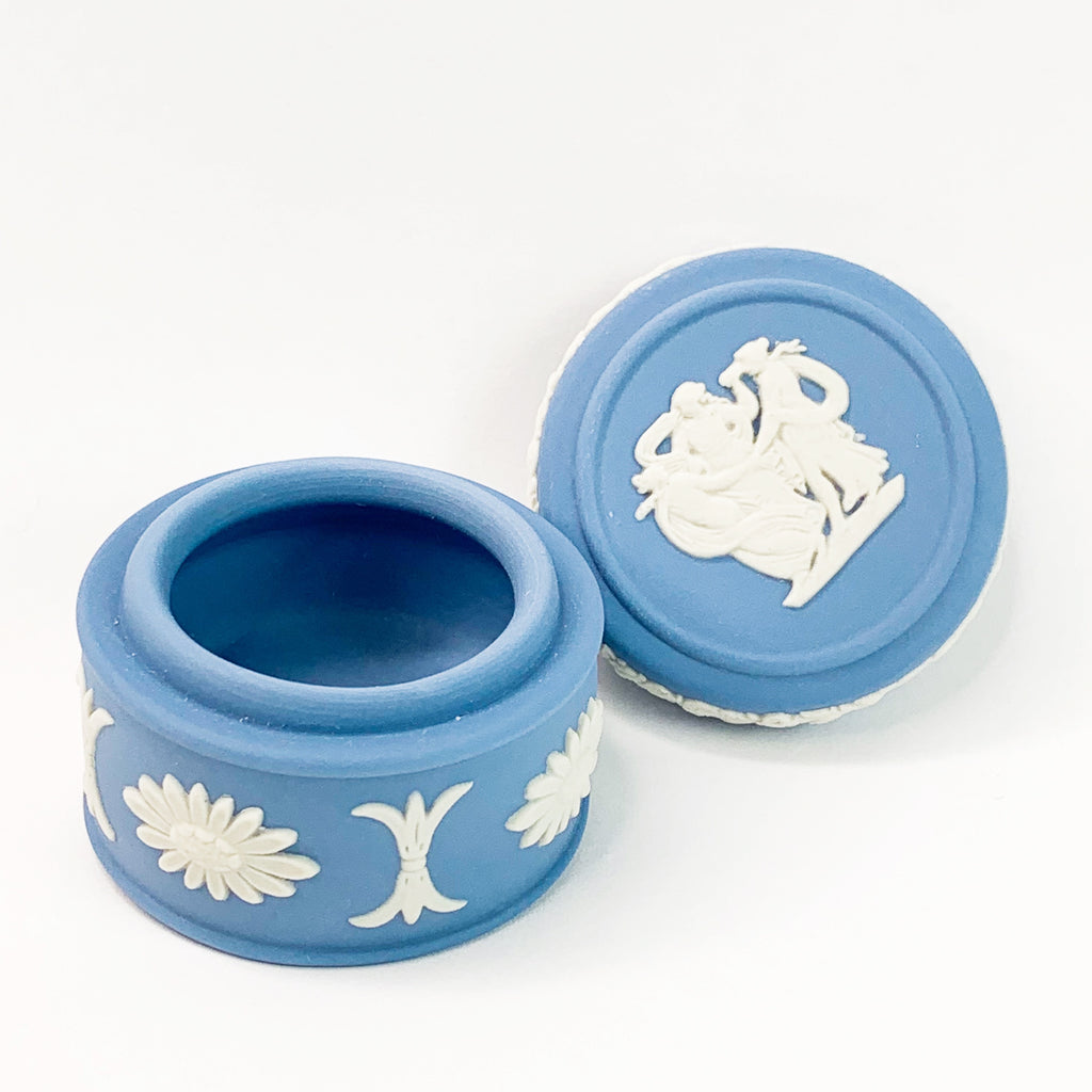 Vintage Wedgwood Jasperware English Jewelry Box