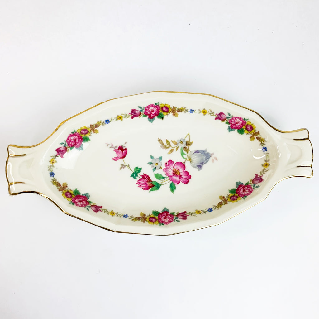 Vintage Crown Imperial Czecho-Slovakia Relish Dish Pattern
