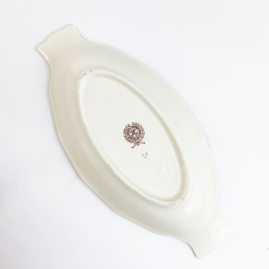 Vintage Crown Imperial Czecho-Slovakia Relish Dish Pattern