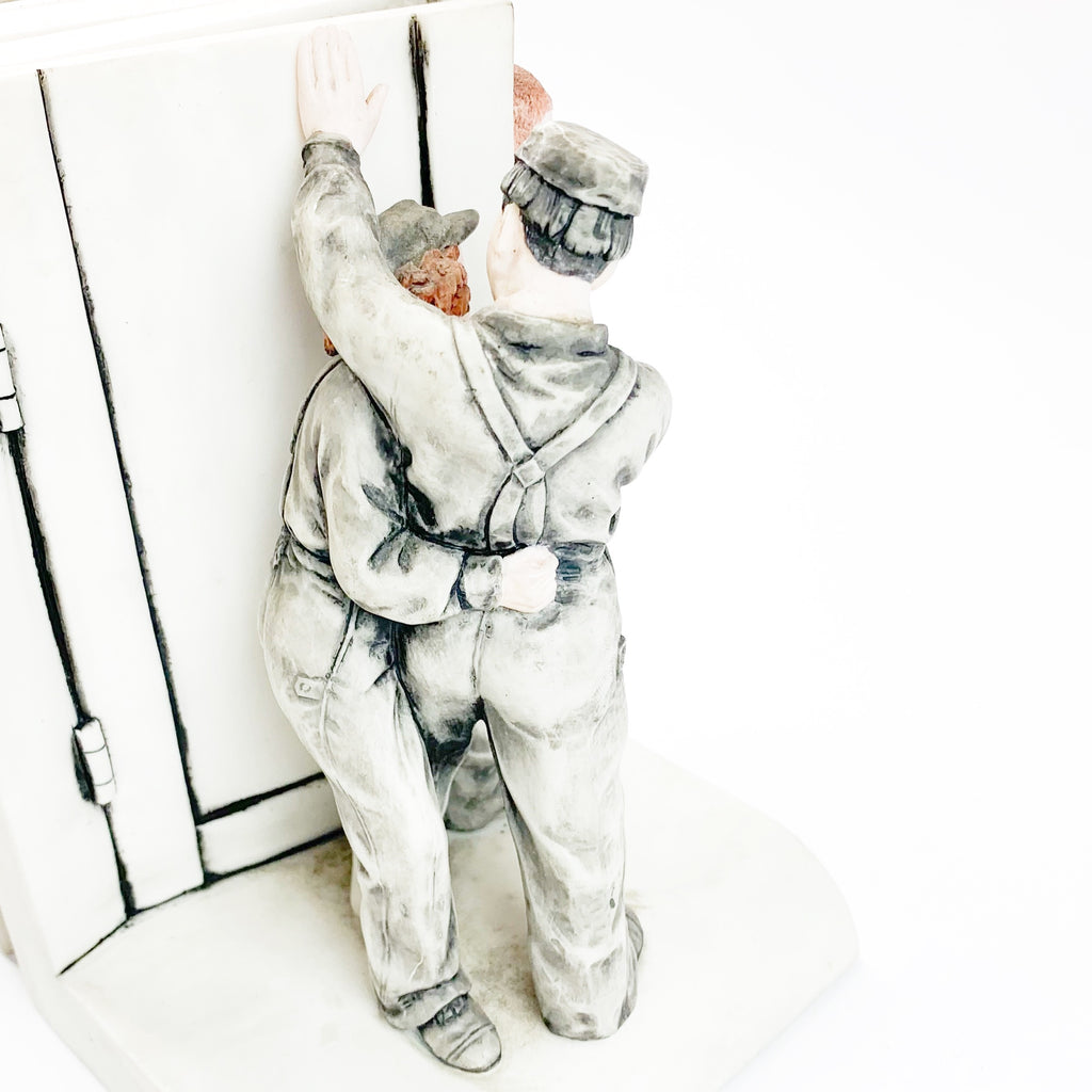 Three Stooges Figural “ Pardon My Scotch” Bookends