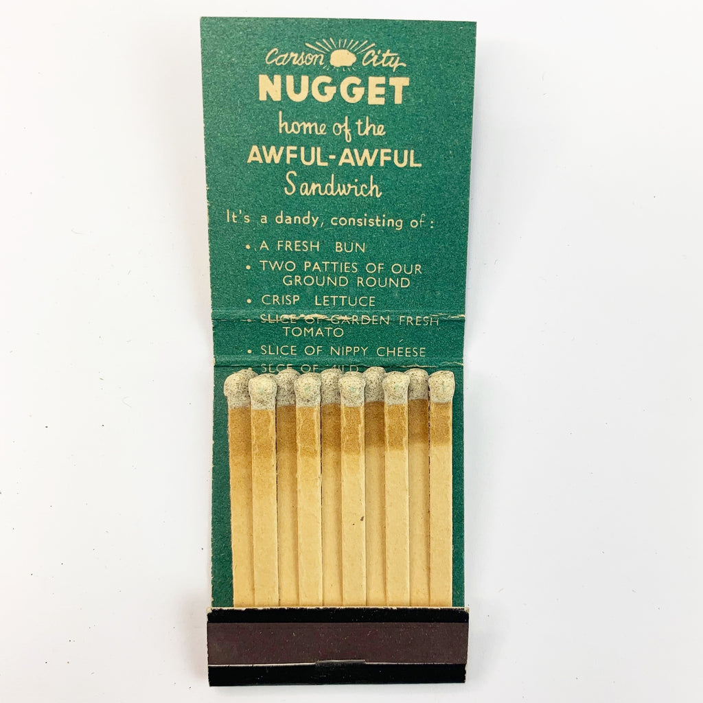 Vintage Nugget Carson City Nevada Matches