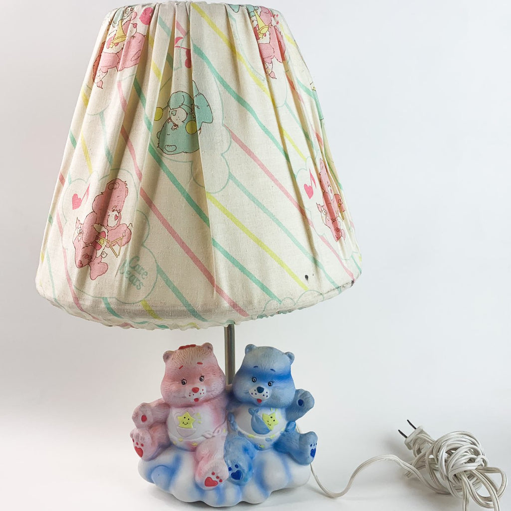 Vintage Care Bears Ceramic Lamp