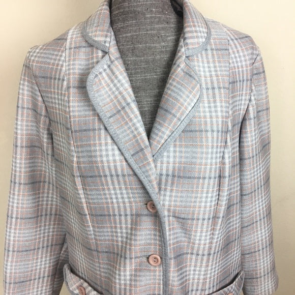 Vintage Marty Gutmacher Plaid Blazer Jacket