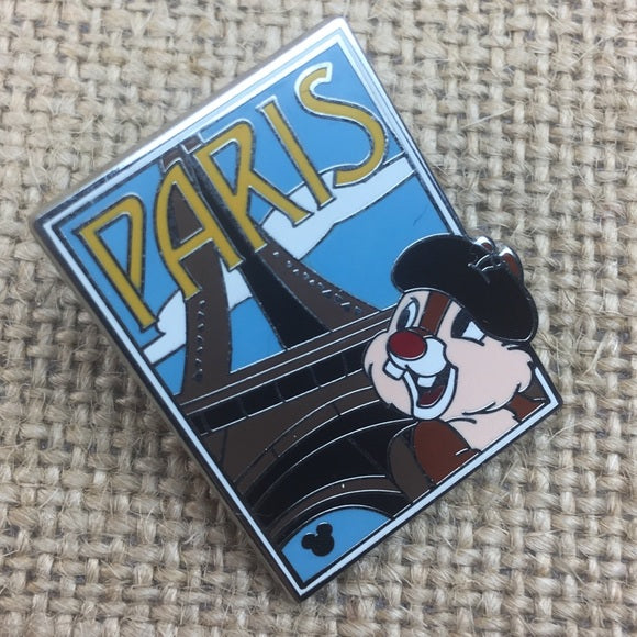 Disney Hidden Mickey Chip n Dale Paris Eiffel Tower Pin