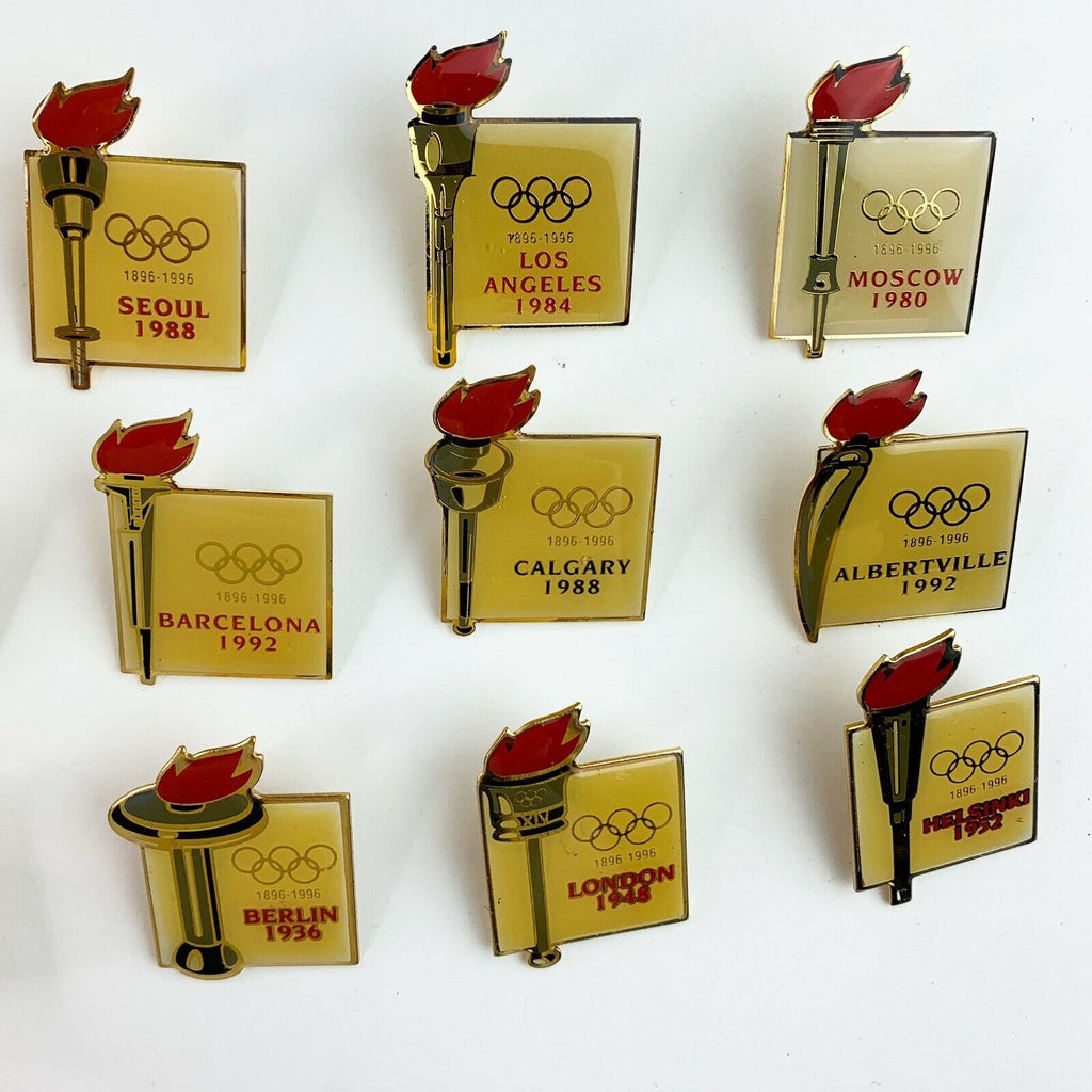 Vintage Olympic Pins Summer Games/ Winter Games 18 Pc Set