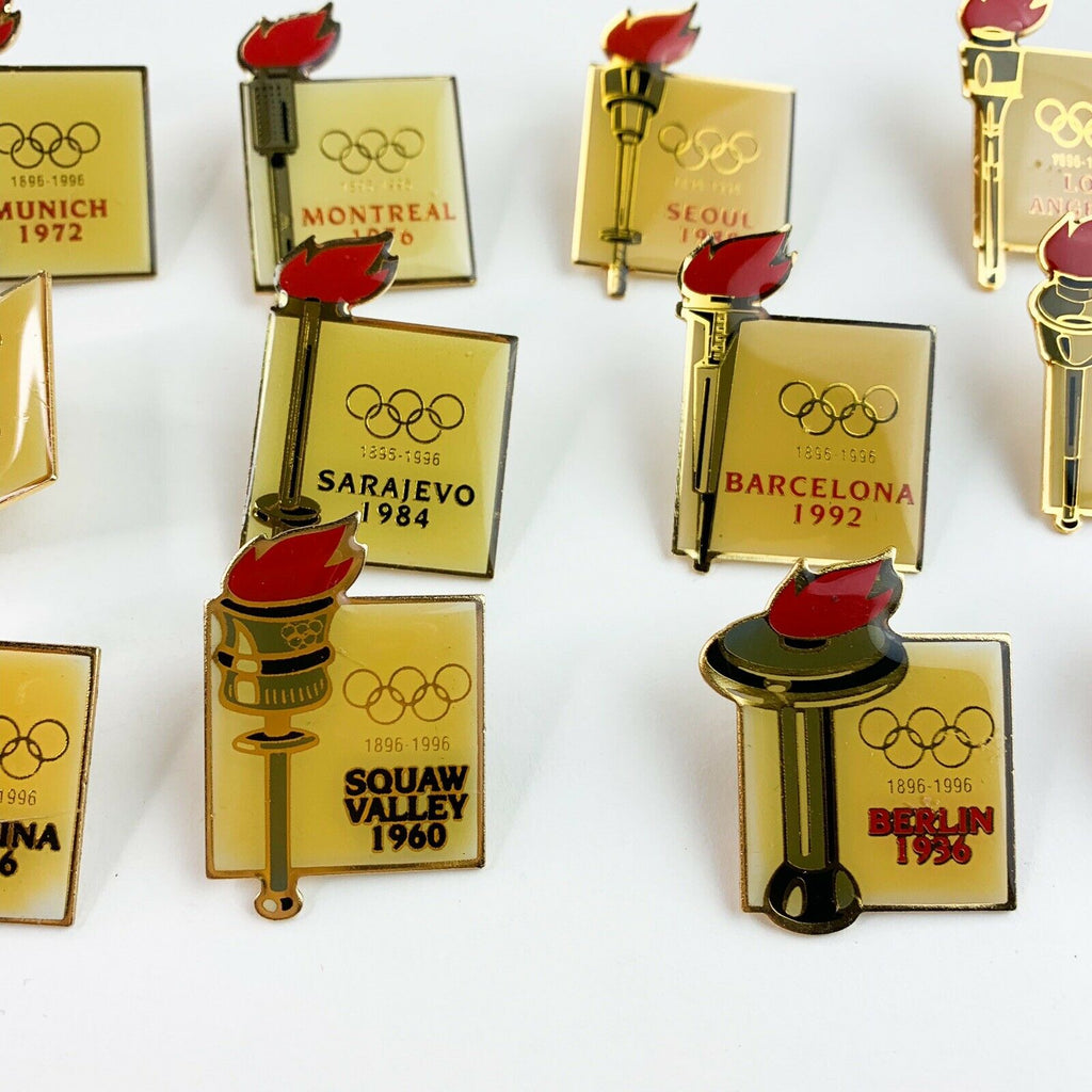 Vintage Olympic Pins Summer Games/ Winter Games 18 Pc Set