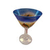 Vintage Martini Glass Art Design Signed