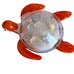 Art Glass Sea Turtle with Sand and Sea Shells
