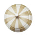 Jonathan Adler Happy Home Cream and Tan Ceramic Striped Jar w/Lid