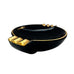 Vintage Guinness Arklow Pottery Black and Gold Ashtray
