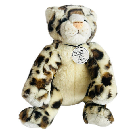 Build A Bear WWF Leopard Big Cat Pink Nose Plush Stuffed Toy