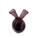 Vintage Art Glass Handblown Amethyst Double Bud Vase