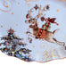 William Sonoma Twas the Night Before Christmas Reindeer Scalloped Oval Platter