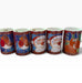 Vintage Golden Christmas Dunoon Santa Holiday Mugs Set of 5