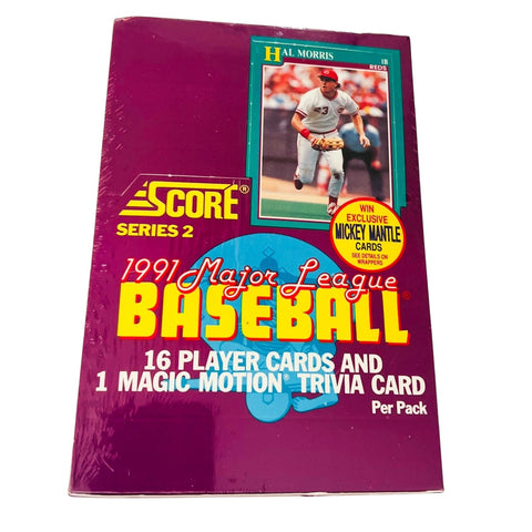 Vintage 1991 Score Major League Baseball Cards Factory Sealed Box
