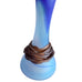 Vintage Filip Ravert Frosted Glass w Copper Overlay  Signed Vase