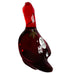 Vintage Fenton Ruby Red Goose Duck Hand Painted Glass Figurine