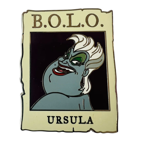 Disney Parkd Cast Member Exclusive  Villains Ursula B.O.L.O. Little Mermaid Pin