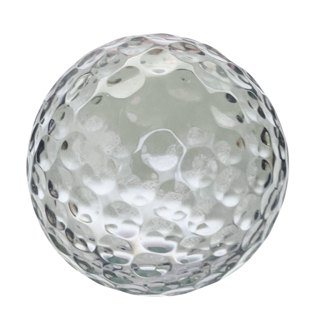 Vintage Fine Cut Crystal Golf Ball Paperweight