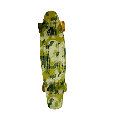 Sunset Skateboard Co. Camo Led Lighted Wheels Skateboard
